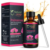 Palmarosa Essential Oil for Diffusers | Natural Aroma Oil for Home Fragrance, Humidifier & DIY Candle Making, Long Lasting Scent for Office, Bedroom & Soothing Scent 4 Fl Oz (120 mL)