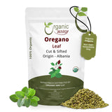 Dried Oregano Leaf Cut & Sifted (Origanum vulgare) - European Wild-Harvest | Kosher Certified | Vegan, Non GMO & Gluten Free | USDA Certified | Origin - Albania