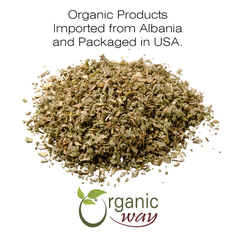 Sage Leaf Cut & Sifted (Salvia officinalis) | Herbal Tea - European Wild-Harvest | Kosher Certified | Raw, Non GMO & Gluten Free | USDA Certified | Origin - Albania