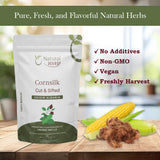 Cornsilk Cut & Sifted (Stigma maydis) - Pure, Vegan, Non-GMO & Gluten Free | Resealable Bag | 100% Raw from Albania