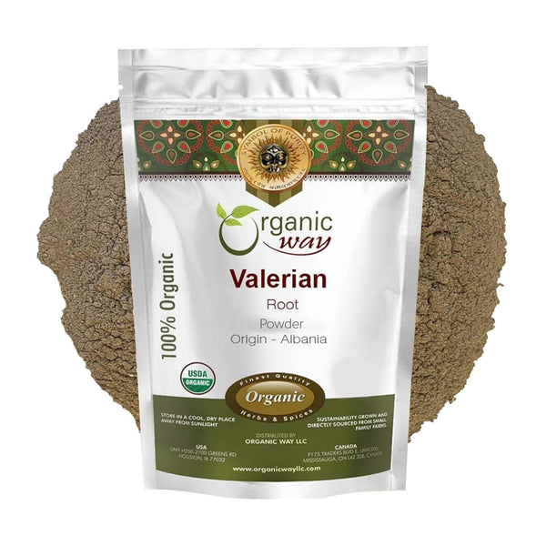 Valerian Root Powder | European Wild-Harvest |  Kosher Certified | Vegan, Non GMO & Gluten Free | USDA Certified | Origin - Albania