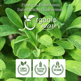 Sage Leaf Cut & Sifted (Salvia officinalis) | Herbal Tea - European Wild-Harvest | Kosher Certified | Raw, Non GMO & Gluten Free | USDA Certified | Origin - Albania