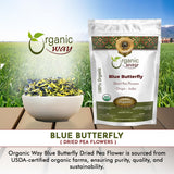 Blue Butterfly Pea Flowers (8 Oz)