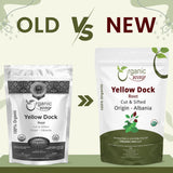 Yellow Dock Root Cut & Sifted (Rumex crispus) Herbal Tea - European Wild-Harvest | Kosher Certified | Vegan, Non GMO & Gluten Free | USDA Certified | Origin - Albania
