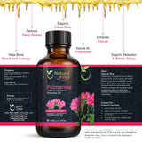 Palmarosa Essential Oil for Diffusers | Natural Aroma Oil for Home Fragrance, Humidifier & DIY Candle Making, Long Lasting Scent for Office, Bedroom & Soothing Scent 4 Fl Oz (120 mL)