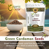 Organic Way Green Cardamom Seeds