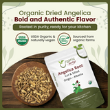 Dried Angelica Root Cut & Sifted - Herbal Tea - Origin Albania