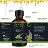 Basil Essential Oil for Diffusers | Natural Aroma Oil for Home Fragrance, Humidifier & DIY Candle Making, Long Lasting Scent for Office, Bedroom & Soothing Scent 4 Fl Oz (120 mL)