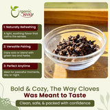 Hand Selected Cloves Whole (Syzygium aromaticum) - Adds Flavour & Aroma | Kosher Certified | Raw, Non GMO & Gluten Free | USDA Certified | Origin - Sri Lanka
