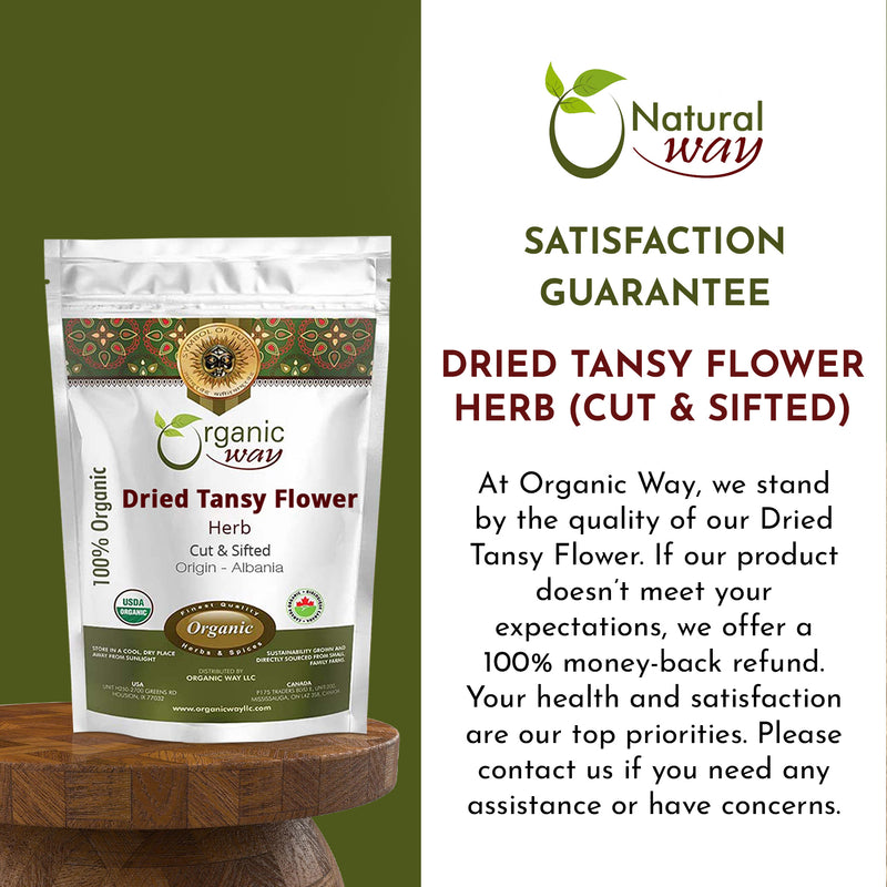 Organic Way Dried Tansy Flower Herb Tea | Origin - Albania
