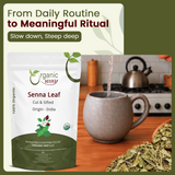 Senna Leaf Cut & Sifted (Cassia angustifolia) - Herbal Tea | Kosher & USDA Certified | Vegan, Non-GMO & Gluten Free | Tested for Heavy Metal | 100% Raw from India
