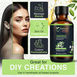 Natural Way Jasmine Essential Oil | Premium Grade Essential Oils for Hair Care, Oil for Skin, Aromatherapy, & Diffuser | Essential Oil for Skin Tag Remover, Massage Oil & Humidifier Use | 4 Fl Oz (120 mL)