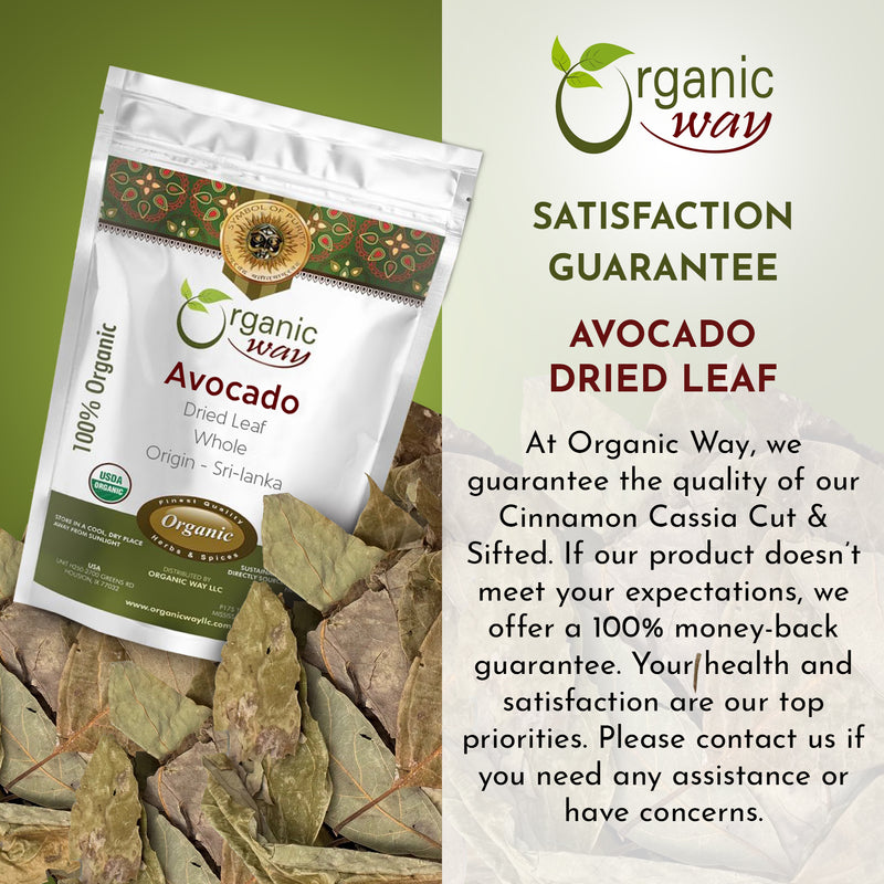 Organic Way Avocado Dried leaves (2 Oz)