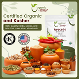 Avocado Dried Leaves Whole - Kosher & USDA Certified | Non GMO & Gluten Free | Origin - Sri-Lanka