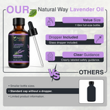 Natural Way Lavender Essential Oil | Premium Grade Essential Oils for Hair Care, Oil for Skin, Aromatherapy, & Diffuser | Essential Oil for Skin Tag Remover, Massage Oil & Humidifier Use | 4 Fl Oz (120 mL)