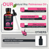 Palmarosa Essential Oil for Diffusers | Natural Aroma Oil for Home Fragrance, Humidifier & DIY Candle Making, Long Lasting Scent for Office, Bedroom & Soothing Scent 4 Fl Oz (120 mL)