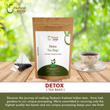 Detox Tea Bags | Pyramid Tea Bags, Caffeine-Free, 100% Natural Ingredients, ECO Conscious Packaging | Herbal Tea for Relaxation | Rich Flavor, and Sustainable Enjoyment, 4.5 Oz (Pack of 50)