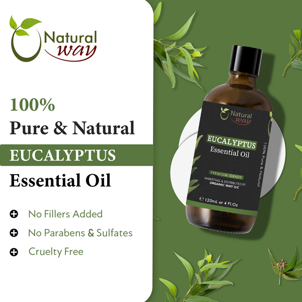 Natural Way Eucalyptus Essential Oil 4 Fl Oz (120 ml)