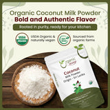 Coconut Milk Powder - Unsweetened Creamer Alternative for Coffee & Smoothies | Vegan, Non-GMO & Gluten Free | Keto Friendly | 100% Raw from Sri Lanka