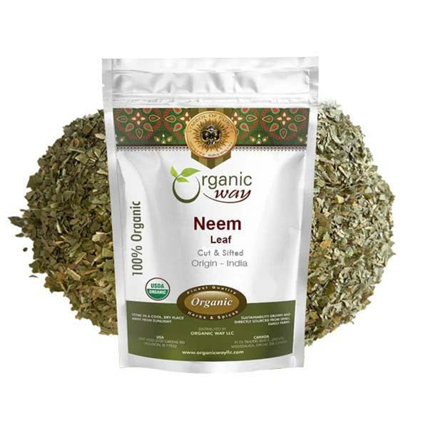 Organic way Neem leaf cut and sifted