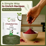 Chokeberries Fruit/Aronia Berry Powder - European Wild-Harvest | Kosher Certified | Non GMO & Gluten Free | USDA Certified | Origin - Albania