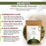 Detox Tea Bags | Pyramid Tea Bags, Caffeine-Free, 100% Natural Ingredients, ECO Conscious Packaging | Herbal Tea for Relaxation | Rich Flavor, and Sustainable Enjoyment