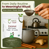 Coconut Milk Powder - Unsweetened Creamer Alternative for Coffee & Smoothies | Vegan, Non-GMO & Gluten Free | Keto Friendly | 100% Raw from Sri Lanka