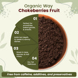 Chokeberries Fruit/Aronia Berry Powder - European Wild-Harvest | Kosher Certified | Non GMO & Gluten Free | USDA Certified | Origin - Albania