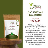 Pure Green Tea Bags | Caffeine-Free Pyramid Tea Bags,100% Natural Ingredients, ECO Conscious Packaging | Herbal Tea for Relaxation | Rich Flavor, and Sustainable Enjoyment, 4.5 Oz (Pack of 50)