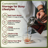 Dried Elderberry Whole - Herbal Tea | European Wild-Harvest | Kosher & USDA Certified | Non-GMO & Gluten Free | Tested for Purity | 100% Raw from Albania