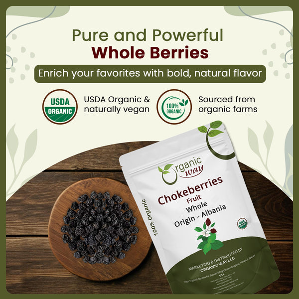 Organic Chokeberries Fruit (Whole)