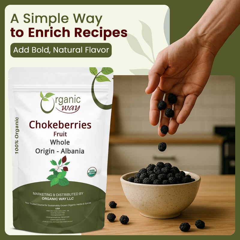 Organic Chokeberries Fruit (Whole)