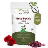 Rose Petals Dried (Rosa Centifolia) - Pure, Edible & Fragrant for Tea | USDA & Kosher Certified |Vegan, Non GMO & Gluten Free | 100% Raw from India - India