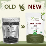 Organic Way Milk Thistle Seeds Powder (Silybum Marianum) | European Wild-Harvest | Organic & Kosher Certified | Vegan, Non GMO & Gluten Free | USDA Certified | Origin - Albania