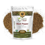 Organic Way Premium Black Pepper Powder (Black Tellicherry Peppercorn) - Adds Flavour & Aroma | Organic & Kosher Certified | Raw, Non GMO & Gluten Free | USDA Certified | Origin - Sri Lanka