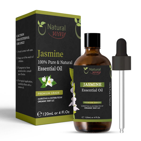 Natural Way Jasmine Essential Oil 4 Fl Oz (120 ml)